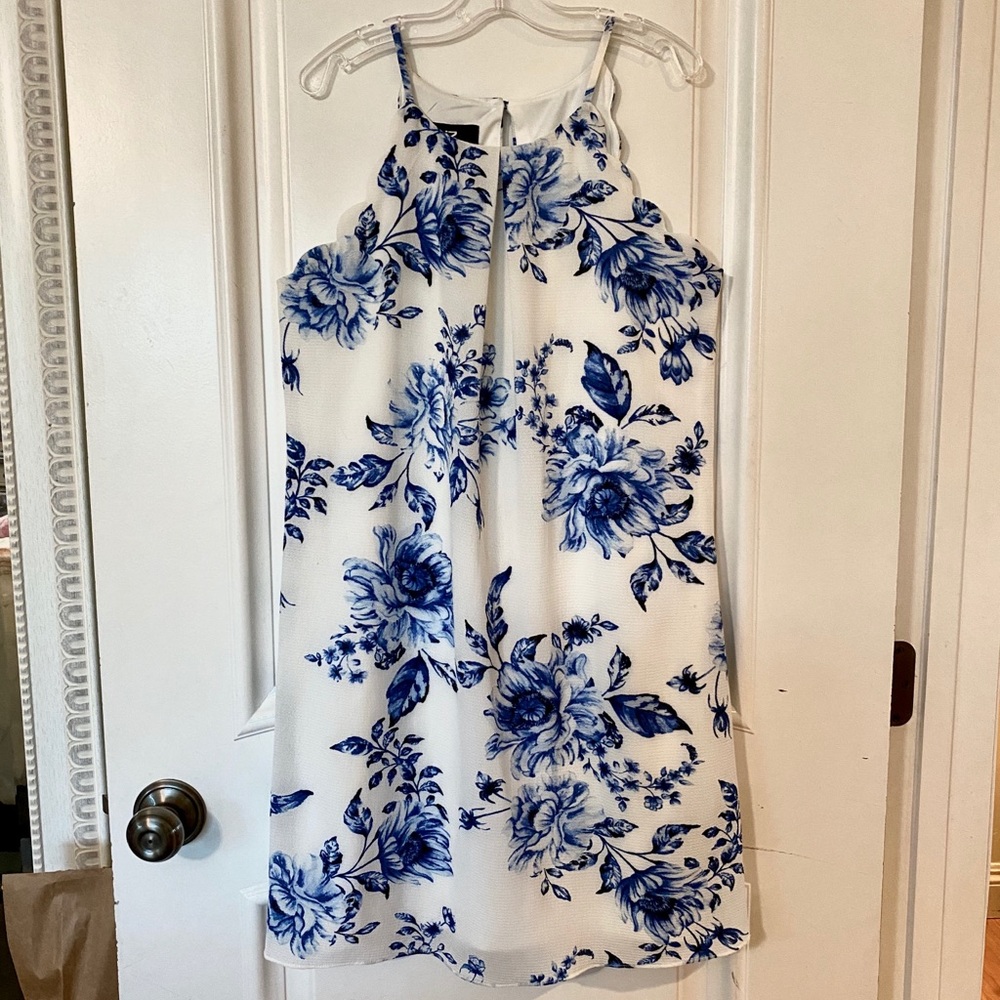 Nice blue and white floral dress